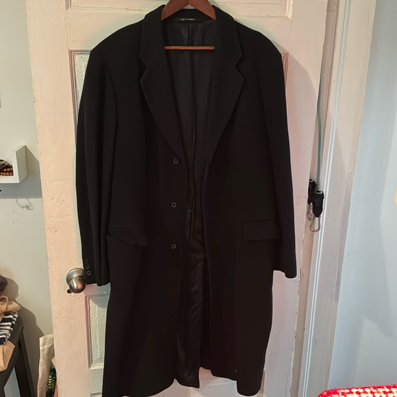 Ted Lapidus Paris, Vintage cashmere wool long coat, made in France incredible!! - Picture 1 of 7